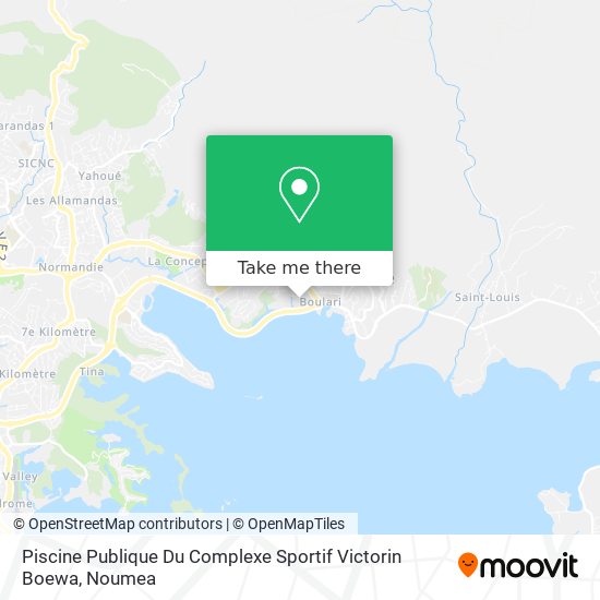 Piscine Publique Du Complexe Sportif Victorin Boewa map
