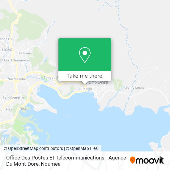 Office Des Postes Et Télécommunications - Agence Du Mont-Dore map