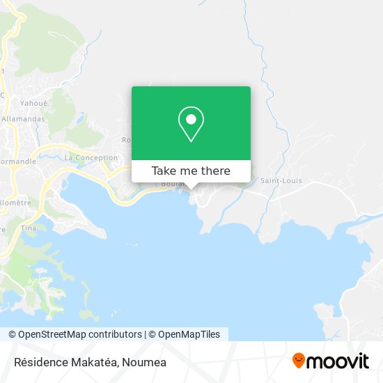 Résidence Makatéa map