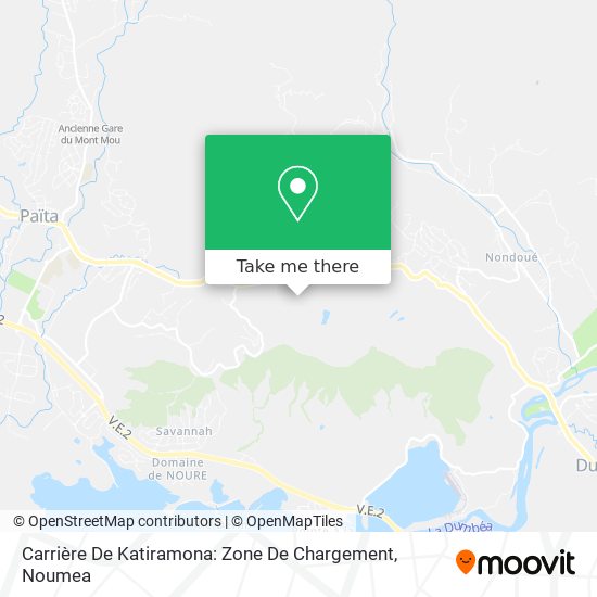 Carrière De Katiramona: Zone De Chargement map