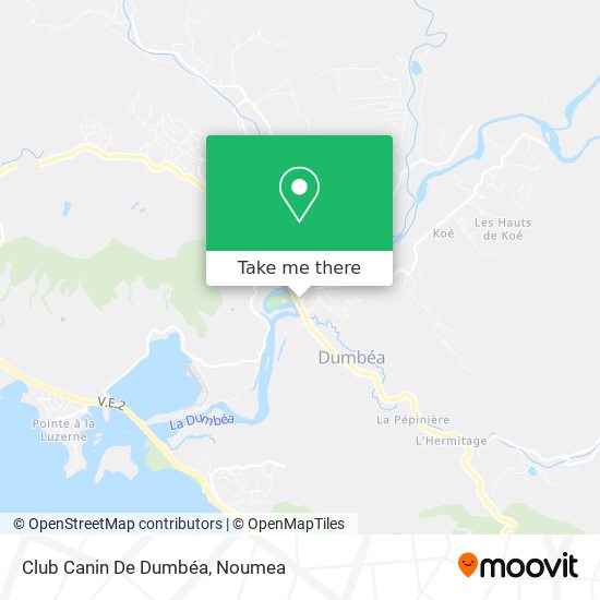 Club Canin De Dumbéa map