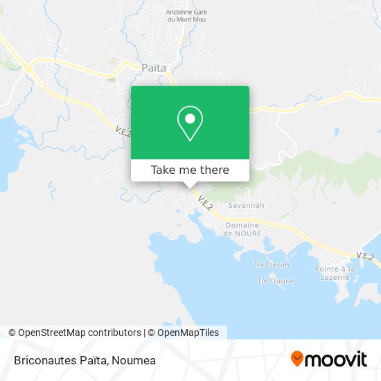 Briconautes Païta map