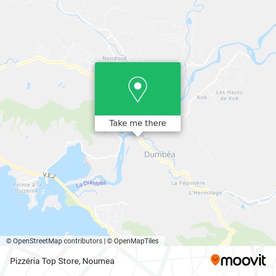 Pizzéria Top Store map