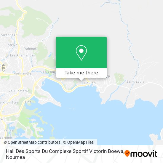 Hall Des Sports Du Complexe Sportif Victorin Boewa map