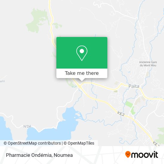 Pharmacie Ondémia map