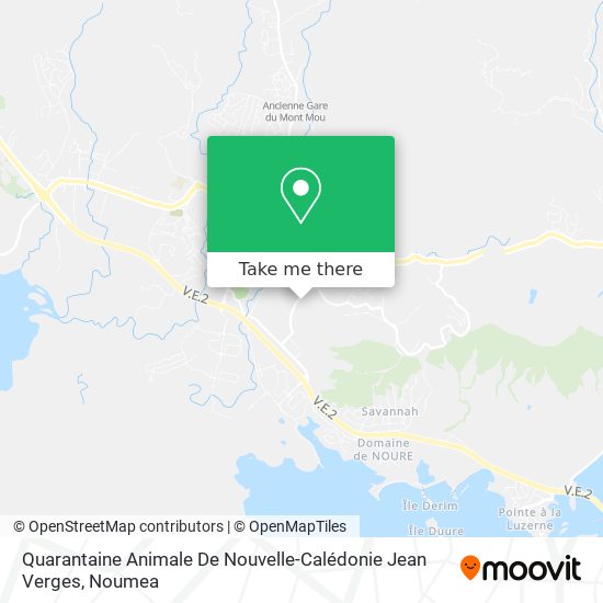 Quarantaine Animale De Nouvelle-Calédonie Jean Verges map