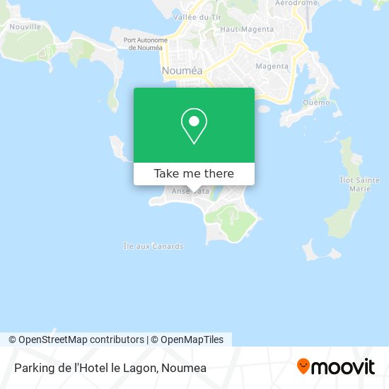 Parking de l'Hotel le Lagon map