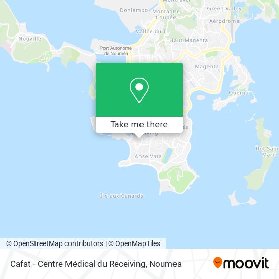 Cafat - Centre Médical du Receiving map