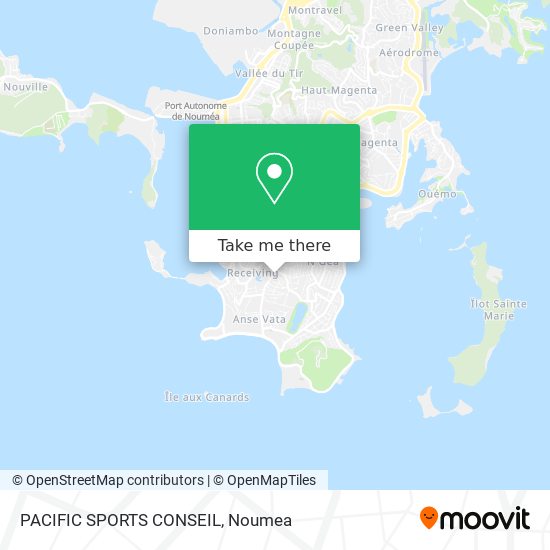 PACIFIC SPORTS CONSEIL map