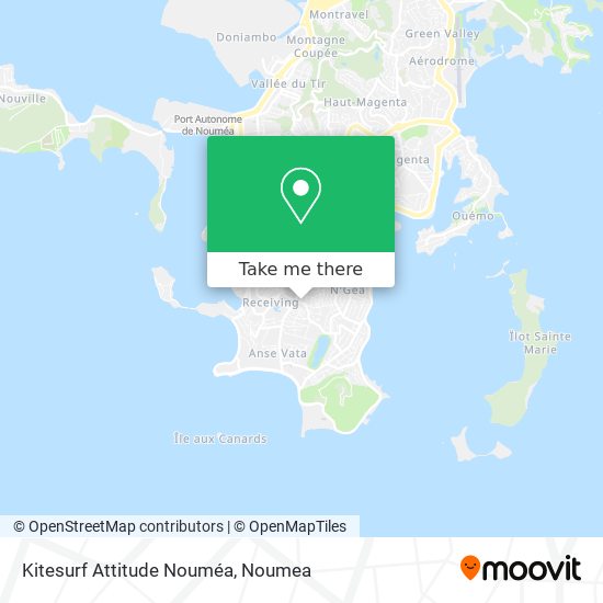 Kitesurf Attitude Nouméa map