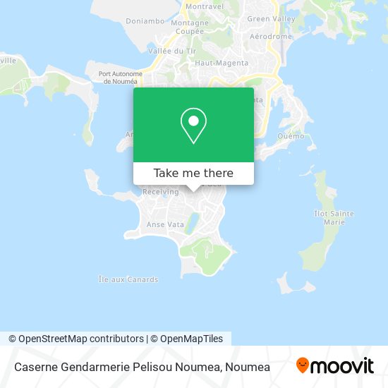 Caserne Gendarmerie Pelisou Noumea map
