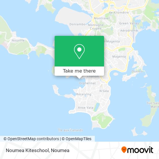 Noumea Kiteschool map