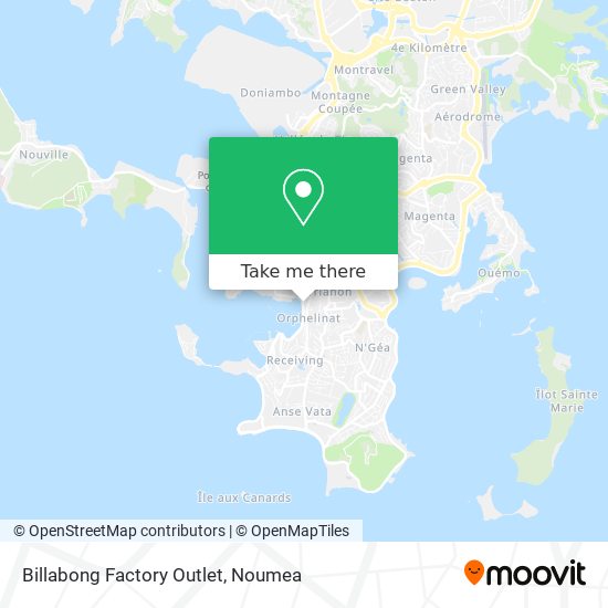 Billabong Factory Outlet map