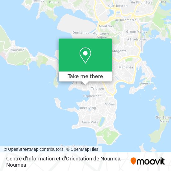 Centre d'Information et d'Orientation de Nouméa map