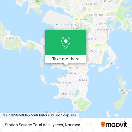Station Service Total des Lycées map