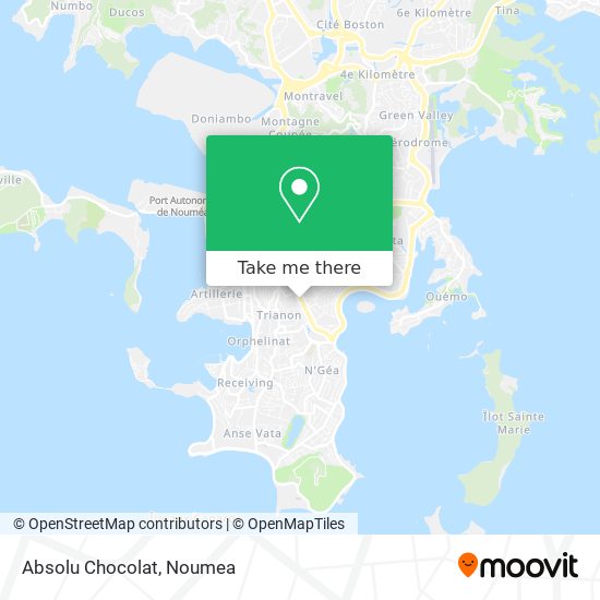 Absolu Chocolat map