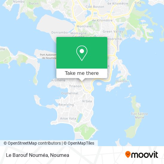 Le Barouf Nouméa map