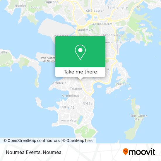 Nouméa Events map