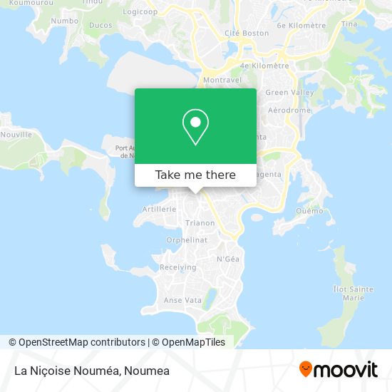 La Niçoise Nouméa map