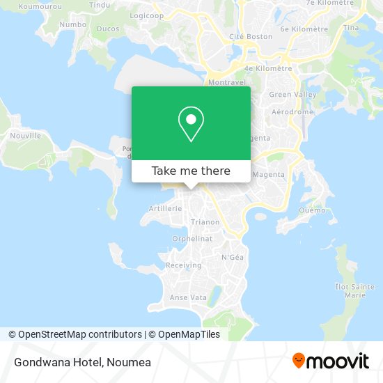 Gondwana Hotel map