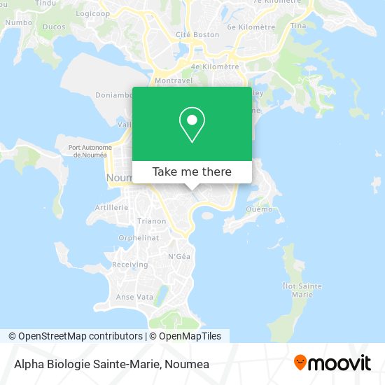 Alpha Biologie Sainte-Marie map