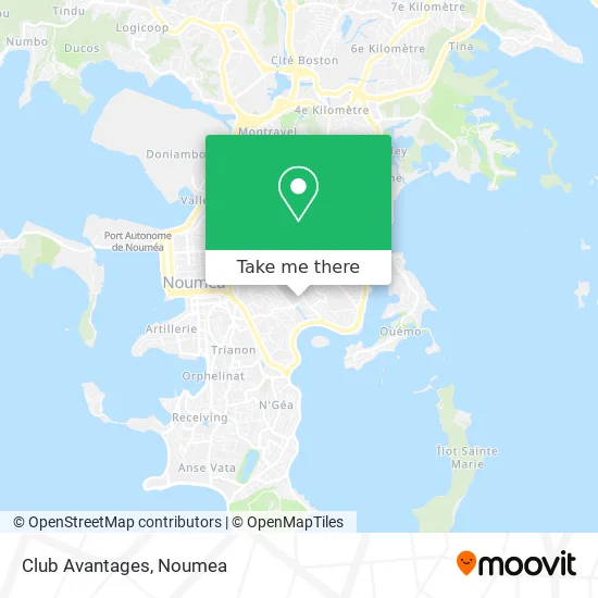 Club Avantages map