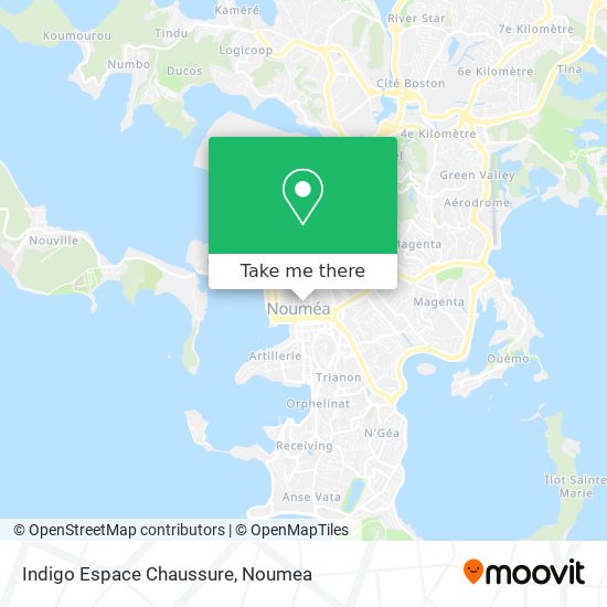Indigo Espace Chaussure map
