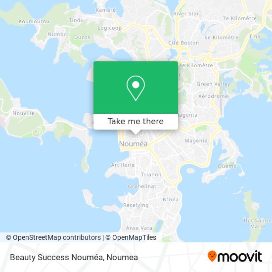 Beauty Success Nouméa map
