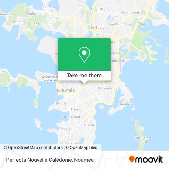Perfecta Nouvelle-Calédonie map