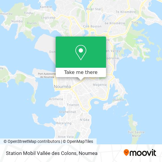 Station Mobil Vallée des Colons map