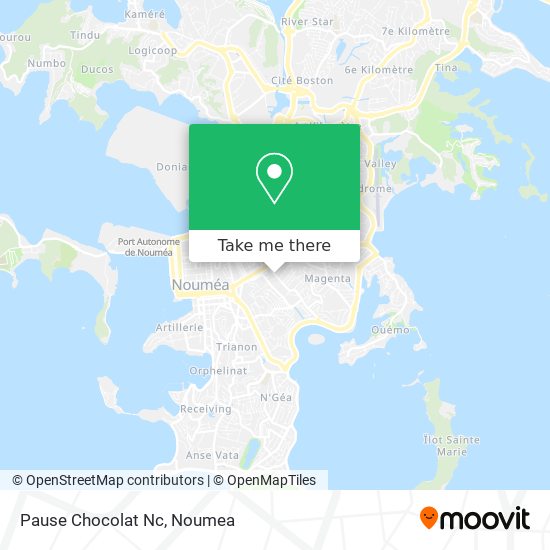 Pause Chocolat Nc map