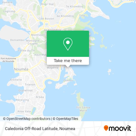 Caledonia Off-Road Latitude map