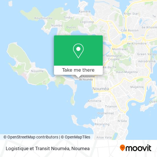 Logistique et Transit Nouméa map