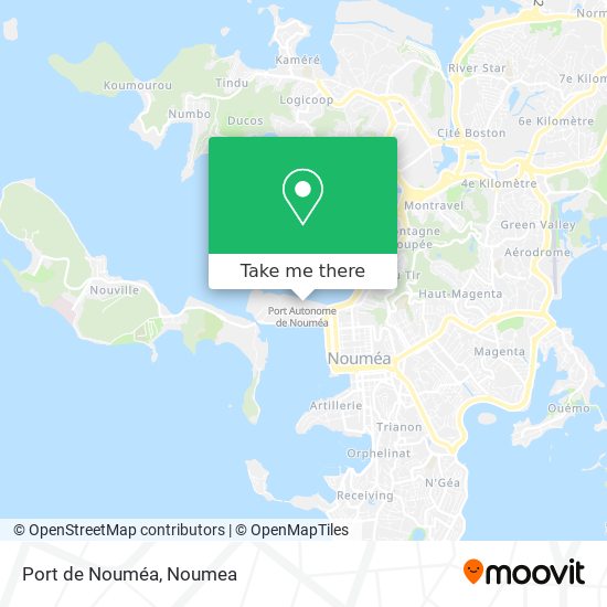 Port de Nouméa map