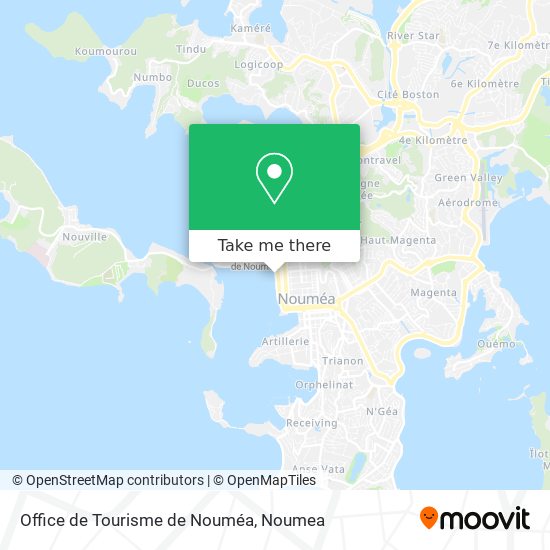 Office de Tourisme de Nouméa map