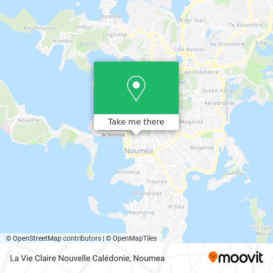 La Vie Claire Nouvelle Calédonie map
