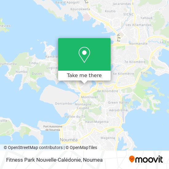 Fitness Park Nouvelle-Calédonie map