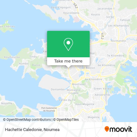 Hachette Caledonie map