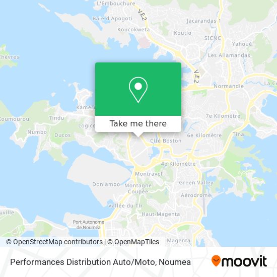 Performances Distribution Auto / Moto map