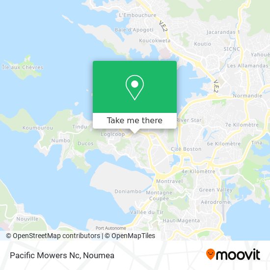 Pacific Mowers Nc map
