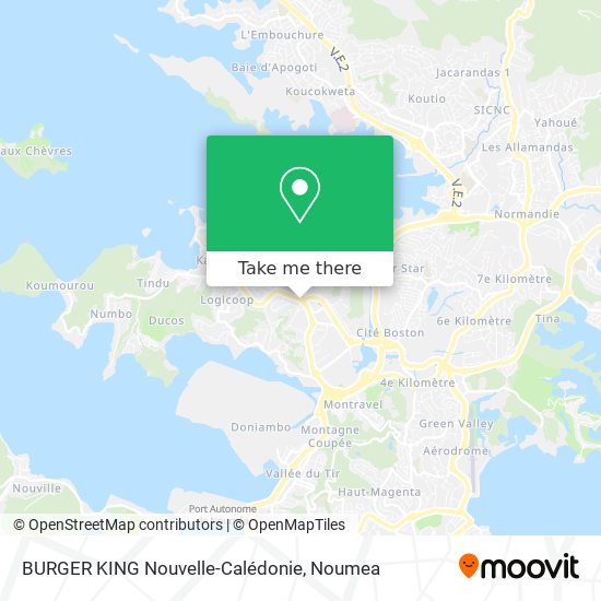 BURGER KING Nouvelle-Calédonie map