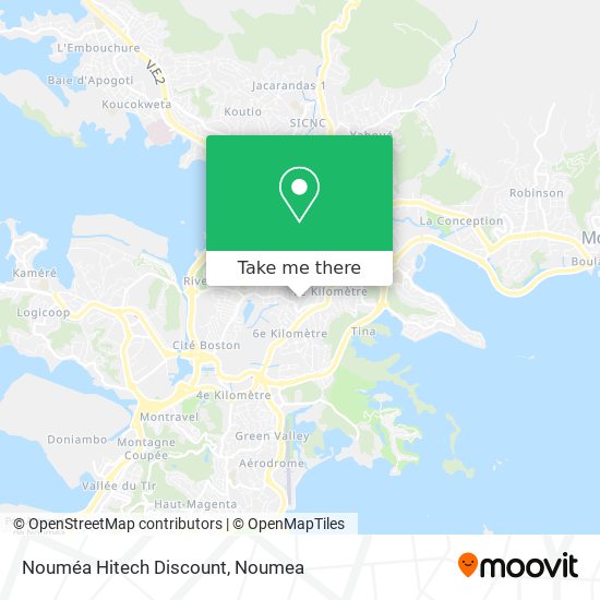 Nouméa Hitech Discount map