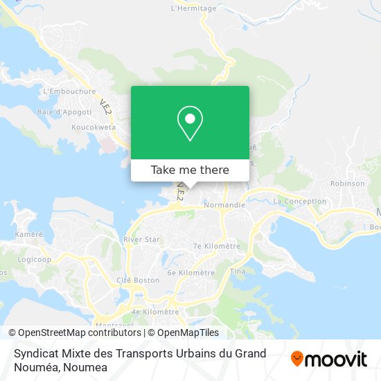 Syndicat Mixte des Transports Urbains du Grand Nouméa map