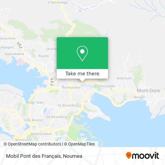 Mobil Pont des Français map