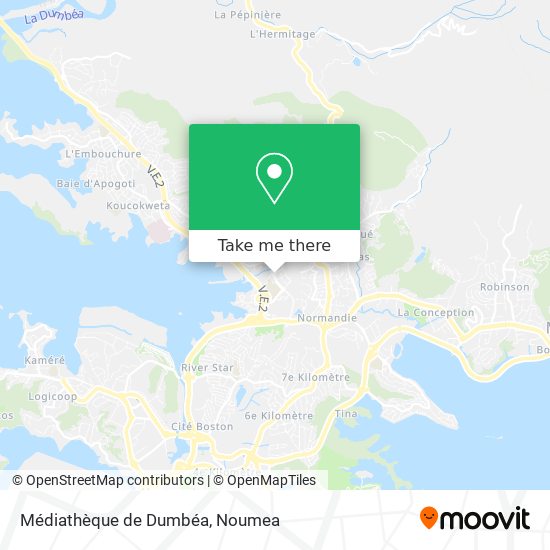 Médiathèque de Dumbéa map