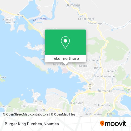 Burger King Dumbéa map