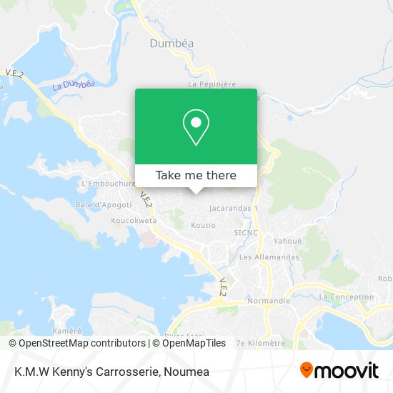 K.M.W Kenny's Carrosserie map