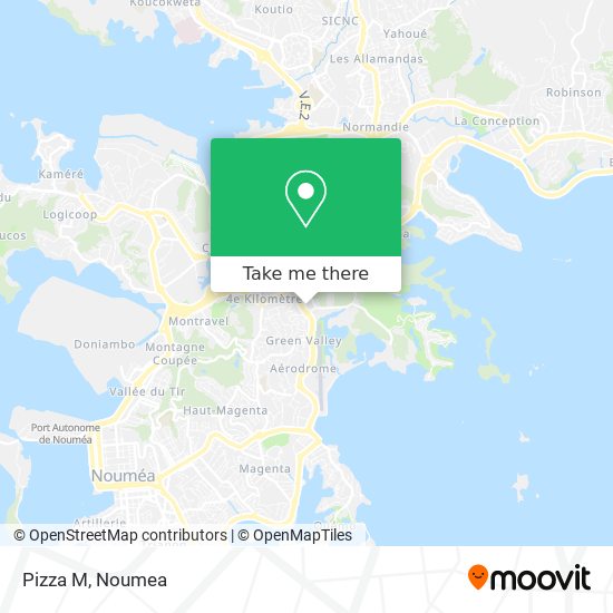 Pizza M map