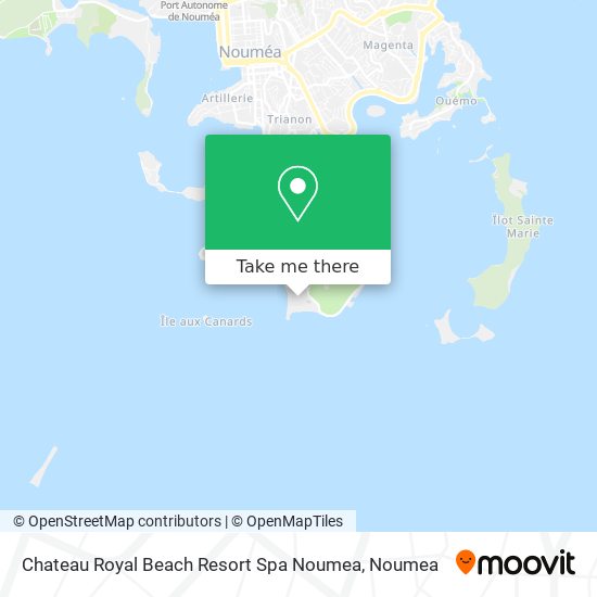 Chateau Royal Beach Resort Spa Noumea map