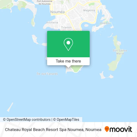 Chateau Royal Beach Resort Spa Noumea map